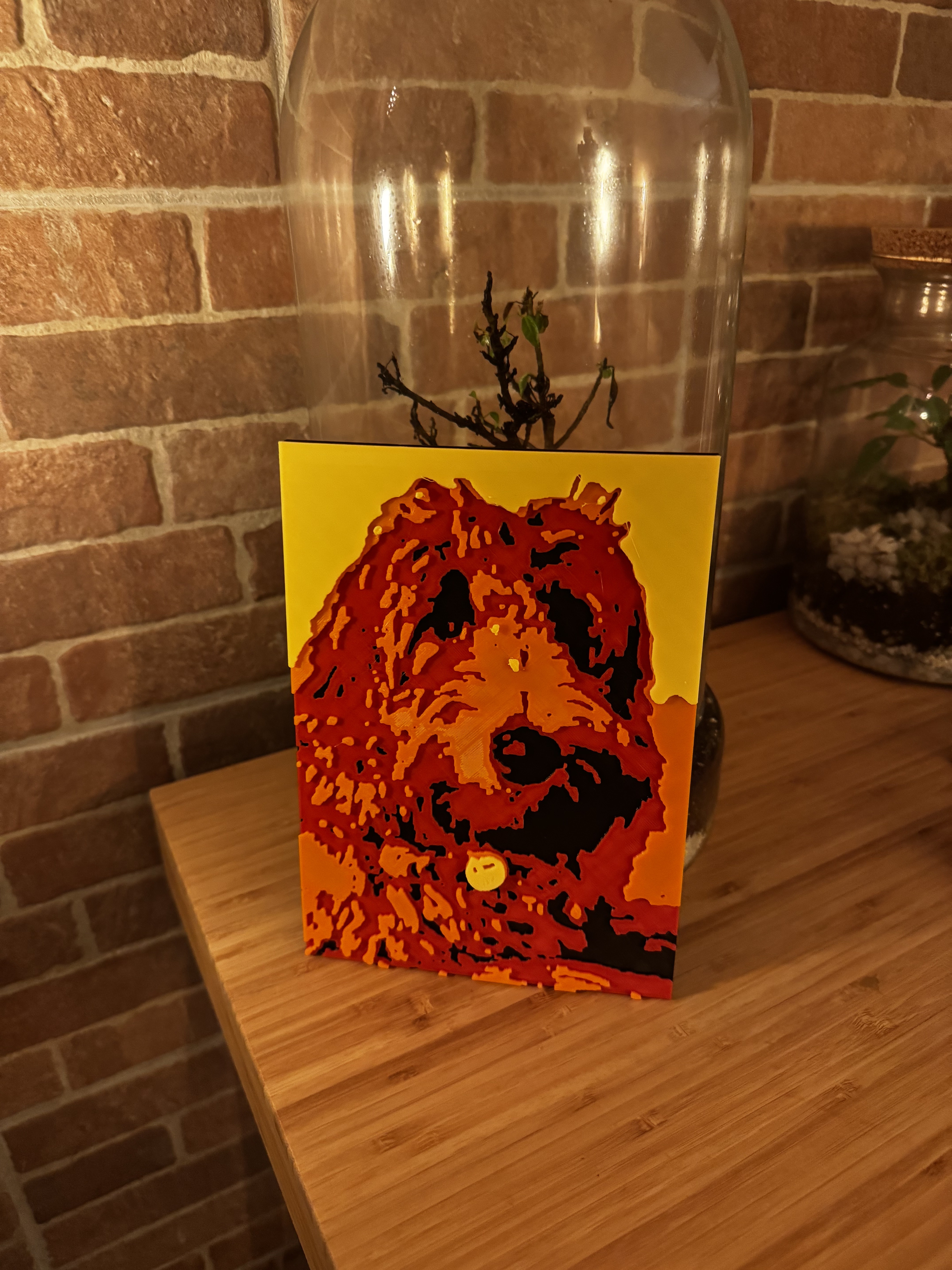 Bella 3D printed photo art